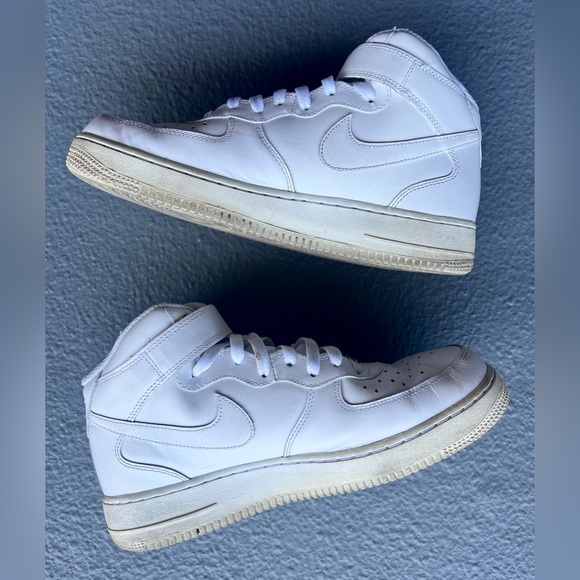 Nike Air Force 1 Mid ‘07 | White/White | Size 9.5 | - Picture 3 of 9